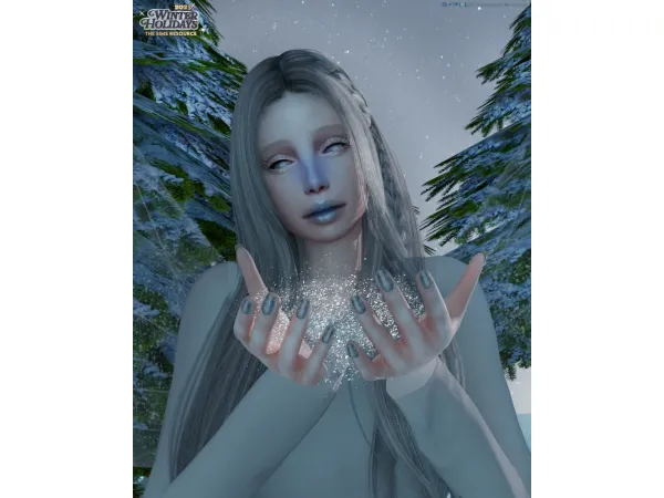 Fantasy winter makeup and genetics