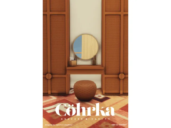 Maxis Match Cöhrka Dresser and Vanity - The Sims 4 Custom Content