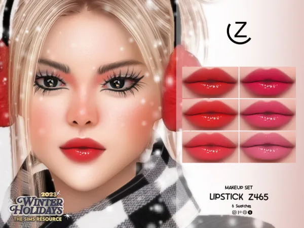 Alpha ZENX EYEBROW Z62 LIPSTICK Z465 EYELINER Z50 BLUSH Z124 EYESHADOW Z252 NOSE MASK Z24 - The Sims 4 Custom Content