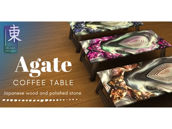 Maxis Match Agate Coffee Table by Higashi_East - The Sims 4 Custom Content