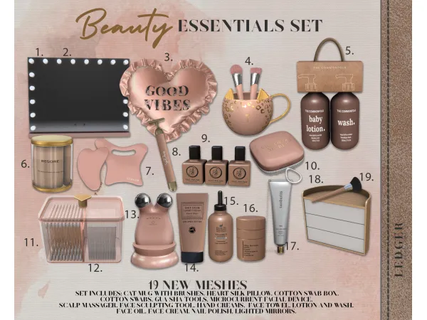 Alpha Beauty Essentials (Workroomatelier tier) by Ledger Atelier - The Sims 4 Custom Content
