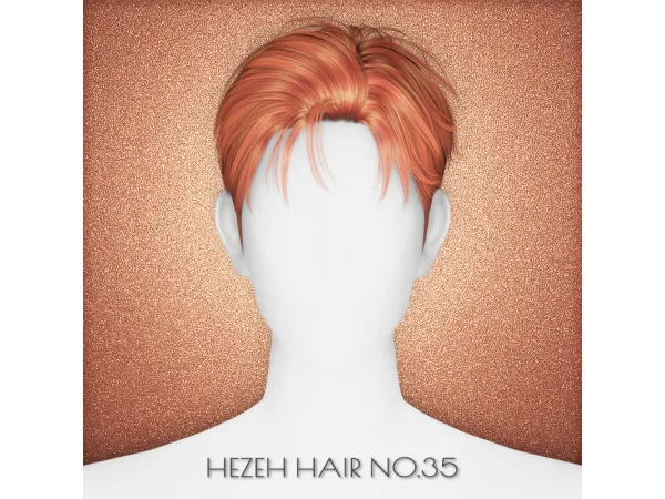 Alpha [Hezeh]Hair_No35_New Year Gift - The Sims 4 Custom Content