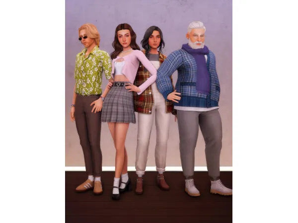 Maxis Match December Townie Makeovers - The Sims 4 Custom Content