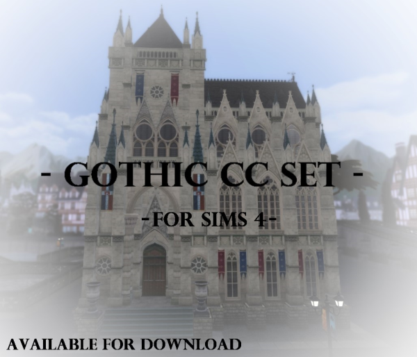 Alpha AC Unity Set Number 3 Gothic items by simsfinds - The Sims 4 Custom Content