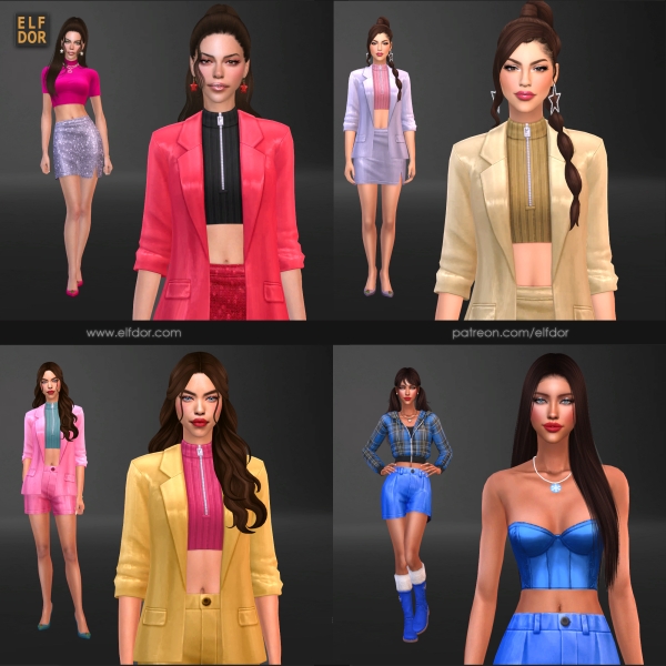 Maxis Match December 3 New Year Party Set by elfdor - The Sims 4 Custom Content