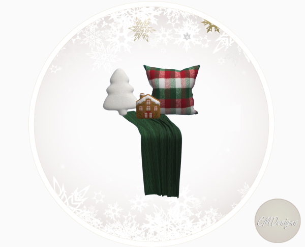 Mix Throw Blanket and Pillows [DOWNLOAD] by simsfinds - The Sims 4 Custom Content