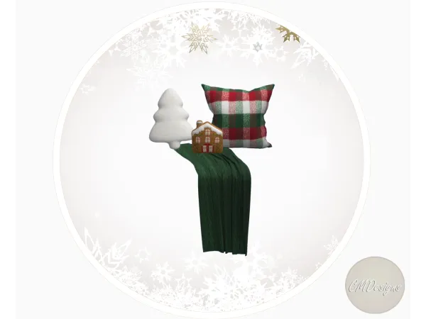 Mix Throw Blanket and Pillows [DOWNLOAD] by CMDesigns - The Sims 4 Custom Content