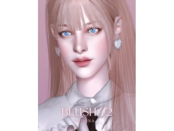 Alpha blush 72 by katrina_y - The Sims 4 Custom Content