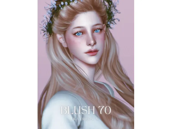 Alpha blush 70 by katrina_y - The Sims 4 Custom Content