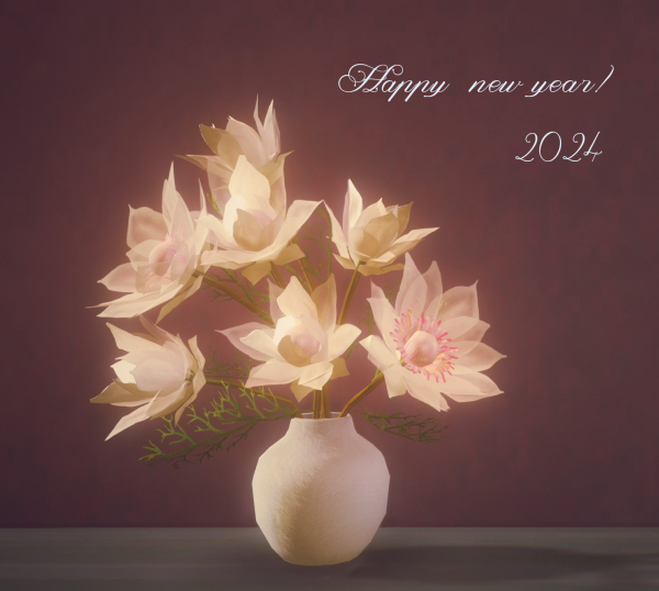 Mix Serruria Florida flower in vase by simsfinds - The Sims 4 Custom Content