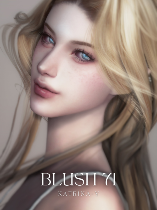 Alpha blush 71 by katrina-y - The Sims 4 Custom Content