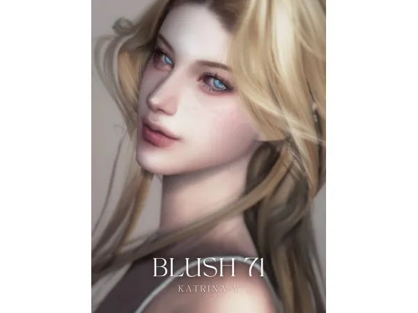 Alpha blush 71 by katrina_y - The Sims 4 Custom Content