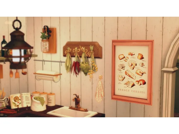 Mix Kitchen Art Cheese by simsfinds - The Sims 4 Custom Content