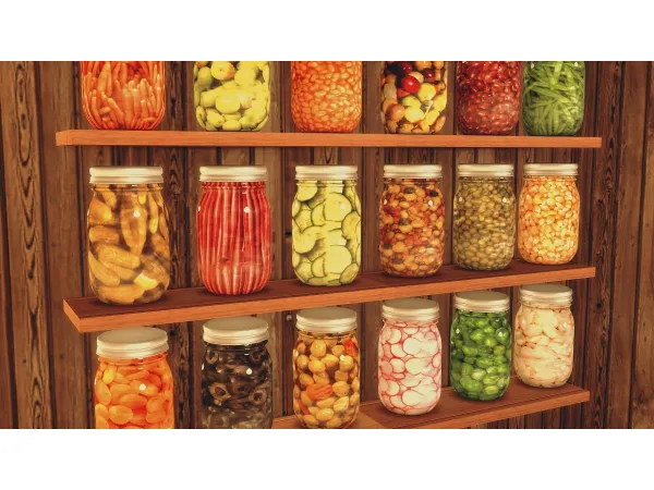 Mix Pickles in Jars by rrtt - The Sims 4 Custom Content