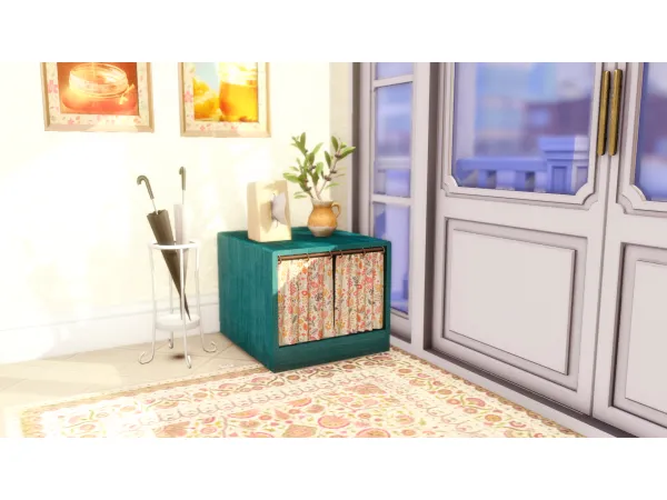 Mix Litter Laser Self Cleaning Litter Box wCurtain by simsfinds - The Sims 4 Custom Content