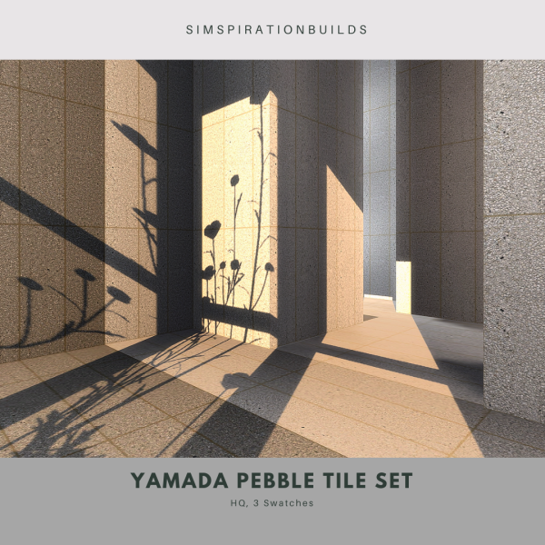 Alpha Yamada Pebble Tile Set by simsfinds - The Sims 4 Custom Content