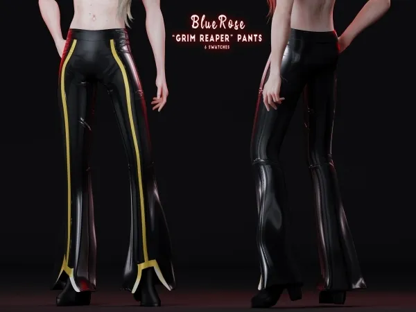 Alpha Yuri Grim Reaper Pants Brsims by bluerose-sims - The Sims 4 Custom Content