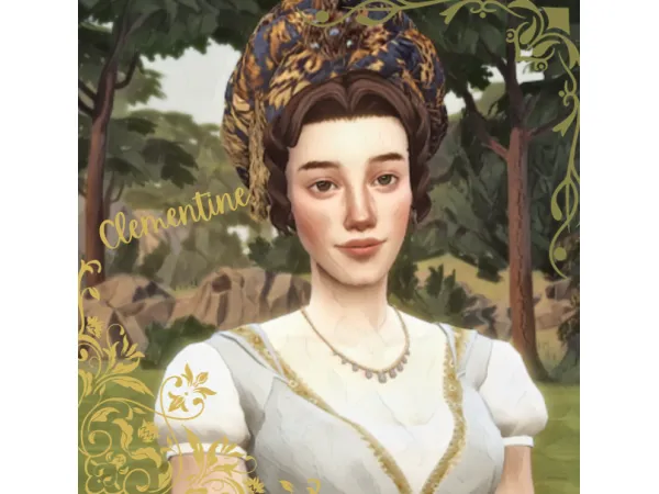 Mix Clementine and Imogen Regency Era Turbans by S1NCERE updated - The Sims 4 Custom Content