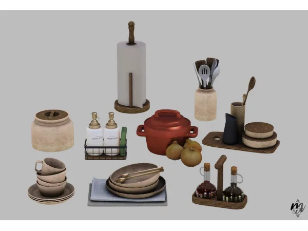 Pinkboxdesign Kitchen Clutter Set - The Sims 3 Custom Content