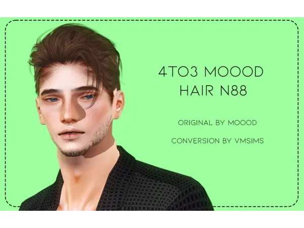 4to3 Moood Hair N87 (V1) N88 by VMSims - The Sims 3 Custom Content