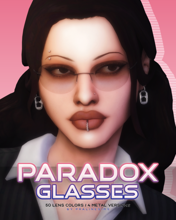 Maxis Match PARADOX Glasses by simsfinds - The Sims 4 Custom Content