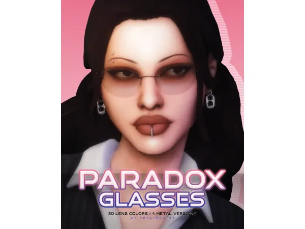 Maxis Match PARADOX Glasses by pralinesims - The Sims 4 Custom Content