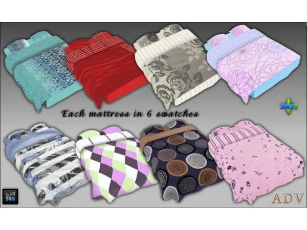 Mix Mattresses by artedellavita_mabra - The Sims 4 Custom Content