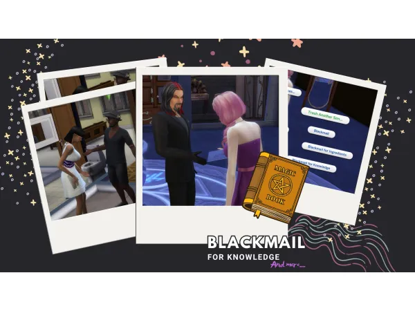 Maxis Match Spellcaster can Blackmail for Knowledge (and more) by kazeel - The Sims 4 Custom Content