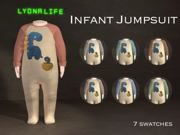 Alpha Sims 4 Infant Jumpsuit Jumpsuit for Infants by lyonalife - The Sims 4 Custom Content