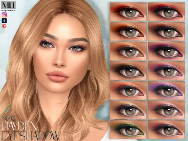 Alpha Hayden Eyeshadow N70 - The Sims 4 Custom Content