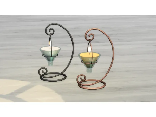 Mix Metal swirl candles by rrtt - The Sims 4 Custom Content