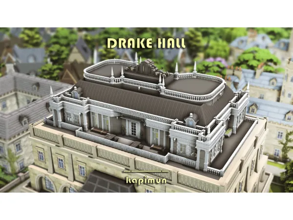 Maxis Match Drake Hall Britechester - The Sims 4 Custom Content