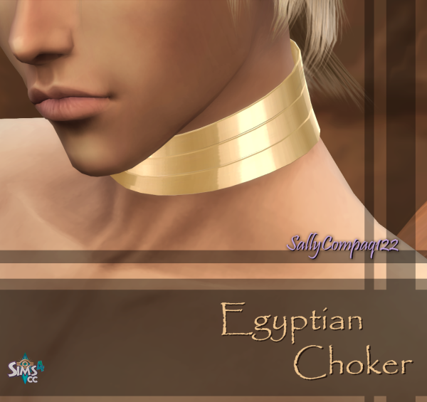 Maxis Match Marik Ishtar's Egyptian Choker from YuGiOh by simsfinds - The Sims 4 Custom Content
