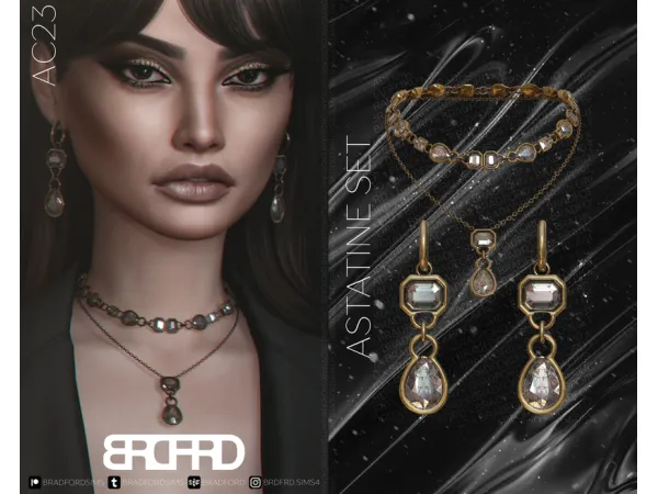 Alpha [AC23 DAY 10] ASTATINE SET GAME EDITION by bradfordsims - The Sims 4 Custom Content