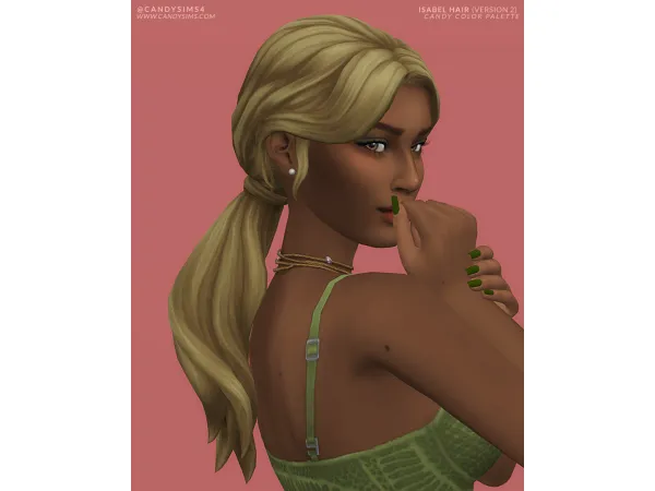 Maxis Match ISABEL HAIR (VERSION 2) - The Sims 4 Custom Content