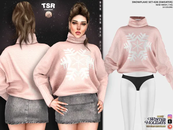 Alpha SNOWFLAKE SET SET 428 BD1152 BD1153 - The Sims 4 Custom Content