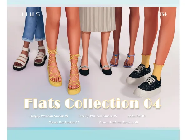 Mix Download Flats Collection 04 by jiussims - The Sims 4 Custom Content