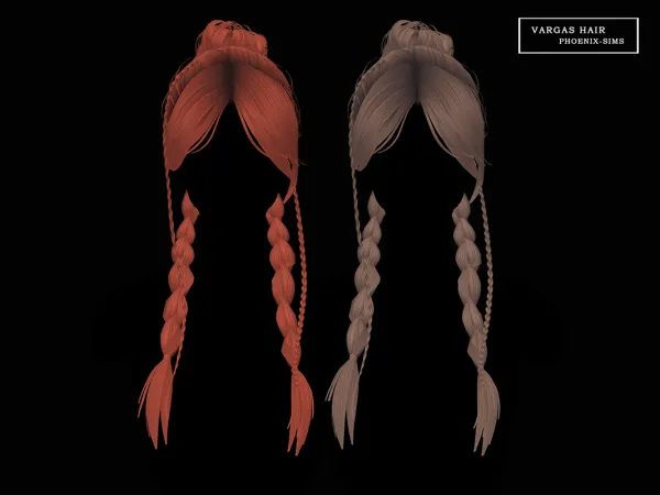 Alpha Vargas Hair - The Sims 4 Custom Content