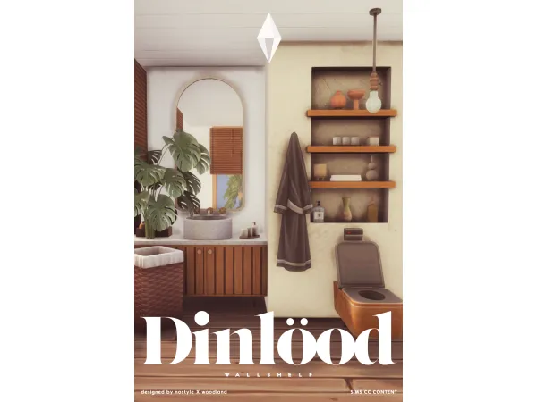 [N O S T Y L E X W O O D L A N D] Dinlöod WallShelf