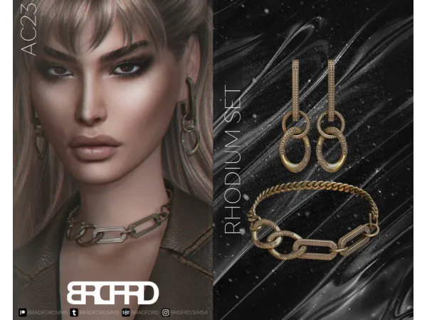 Alpha [AC23 DAY 11] RHODIUM SET GAME EDITION by bradfordsims - The Sims 4 Custom Content
