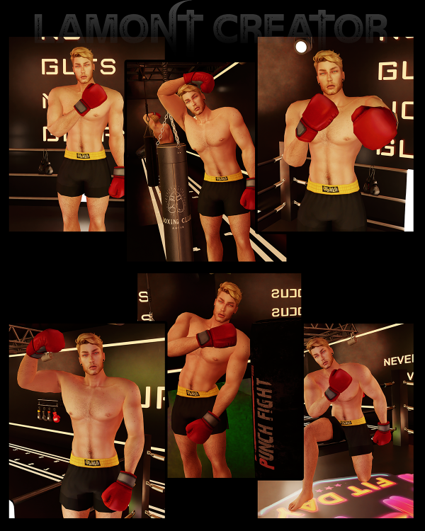 Alpha boxing 2 by lamontcreatorr - The Sims 4 Custom Content