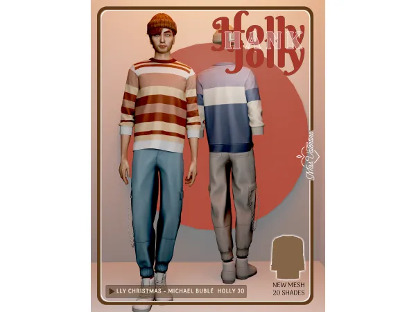 Alpha Hank Top by Valentina - The Sims 4 Custom Content