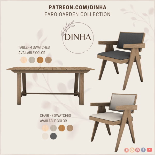 Alpha Faro Garden Collection by dinhagamer - The Sims 4 Custom Content