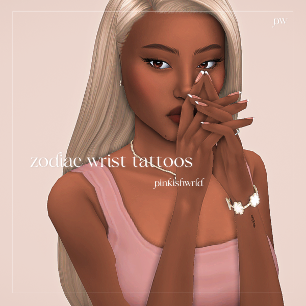 Mix simlish wrist zodiac tattoos by simsfinds - The Sims 4 Custom Content