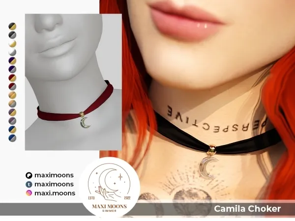 Alpha Camila Choker - The Sims 4 Custom Content