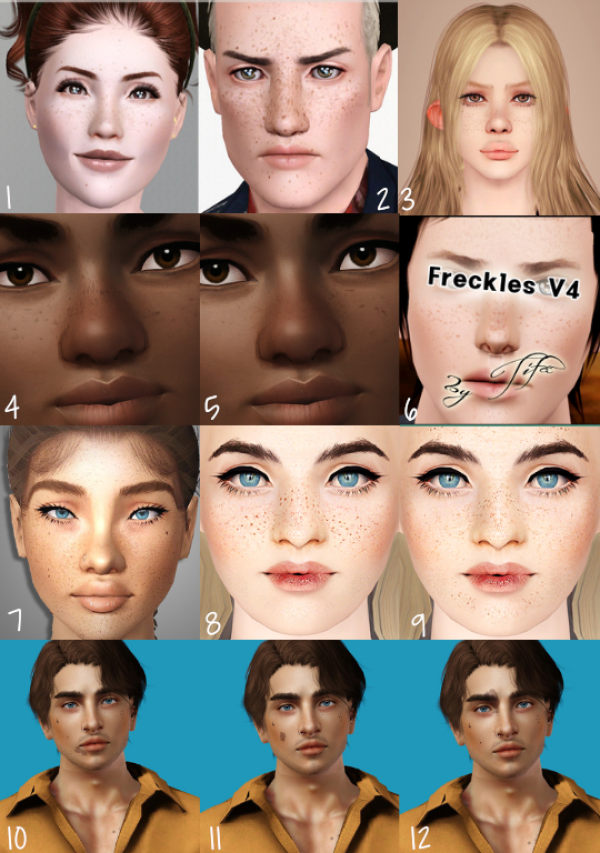 WanderingSims Fave Face Details List by simsfinds - The Sims 3 Custom Content