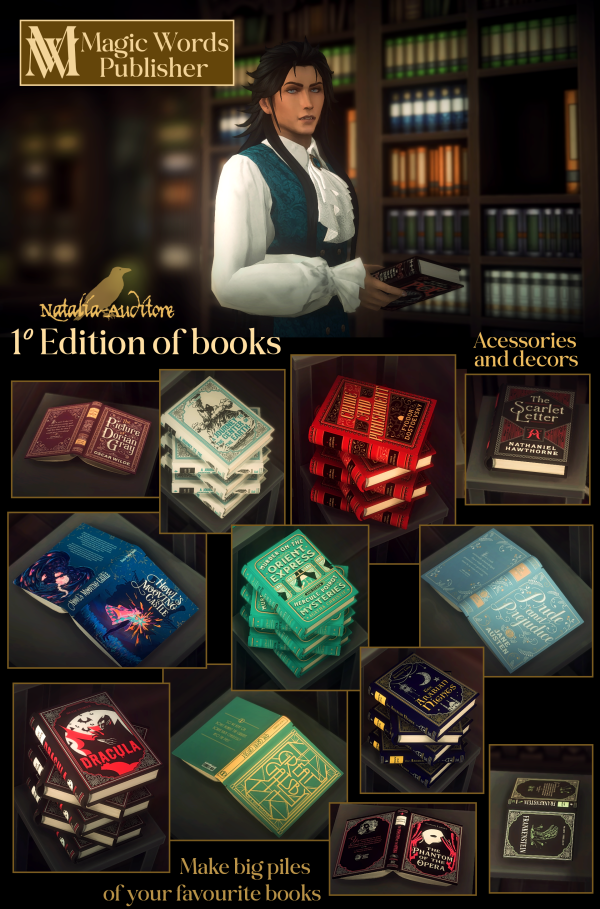 Maxis Match Magic Words Publisher 1º Edition by simsfinds - The Sims 4 Custom Content