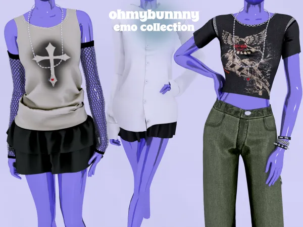Alpha EMO COLLECTION - The Sims 4 Custom Content
