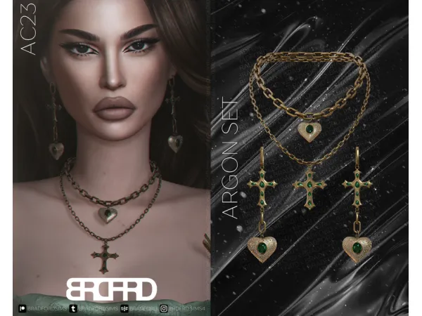 Alpha [AC23 DAY 15] ARGON SET GAME EDITION by bradfordsims - The Sims 4 Custom Content