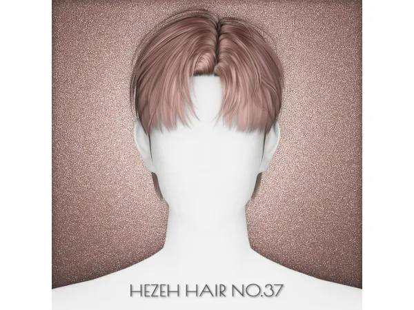 Alpha [Hezeh]Hair_No37_5k Followers Gift - The Sims 4 Custom Content